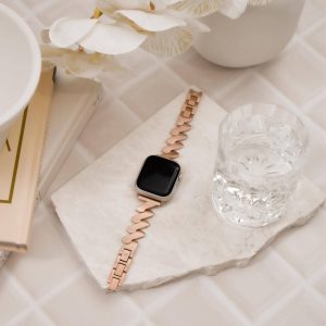 Kyoto Bracelet Apple Watch Band – 18K Rose Gold Plated