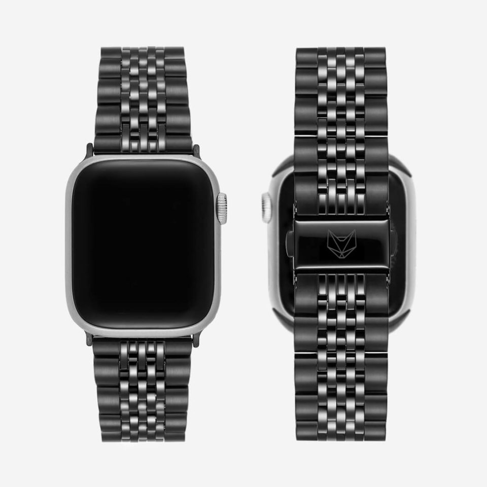 Melbourne Stainless Steel Apple Watch Band - Black