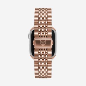 Melbourne Stainless Steel Apple Watch Band – Vintage Rose Gold