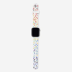 Midsumma Silicone Apple Watch Band – White