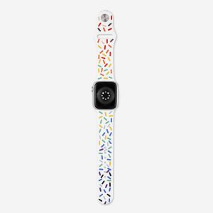Midsumma Silicone Apple Watch Band – White