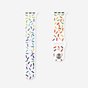 Midsumma Silicone Apple Watch Band – White