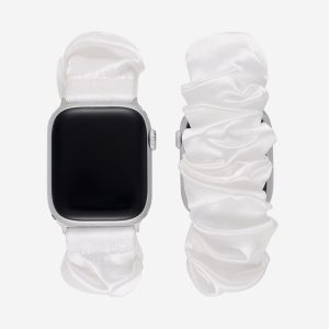 Scrunchie Apple Watch Band – Snow