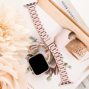 Berlin Stainless Steel Apple Watch Band – Pink