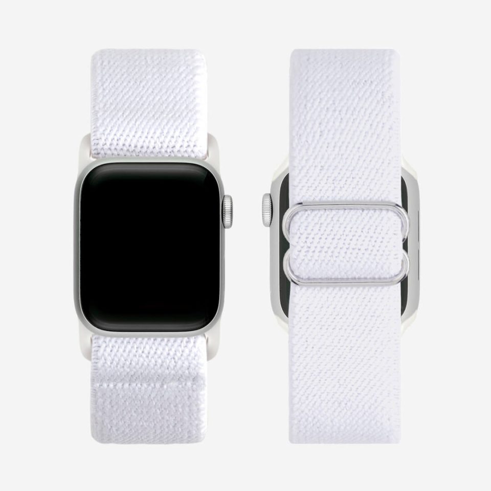 Bondi Nylon Loop Apple Watch Band - White
