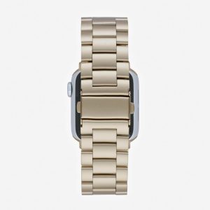 Classic Stainless Steel Apple Watch Band – Light Gold