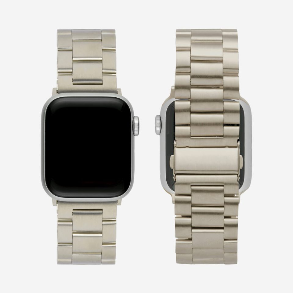 Classic Stainless Steel Apple Watch Band - Silver