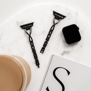 Infinity Bracelet Apple Watch Band – Black