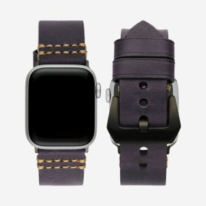 Italian Vintage Leather Apple Watch Band – Rust