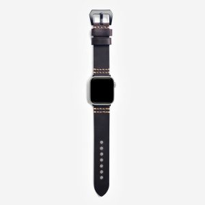 Italian Vintage Leather Apple Watch Band – Rust