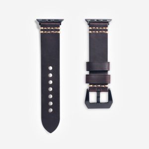 Italian Vintage Leather Apple Watch Band – Rust