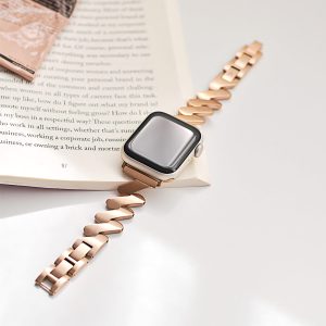 Kyoto Bracelet Apple Watch Band – 18K Rose Gold Plated