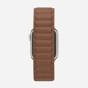 Magnetic Link Apple Watch Band – Saddle Brown