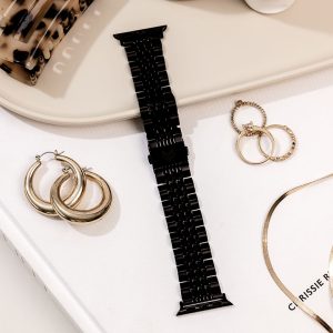 Melbourne Stainless Steel Apple Watch Band – Black