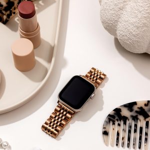Melbourne Stainless Steel Apple Watch Band – Vintage Rose Gold