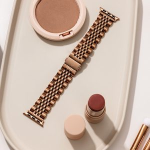 Melbourne Stainless Steel Apple Watch Band – Vintage Rose Gold
