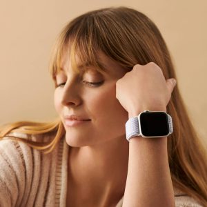 Coogee Nylon Loop Apple Watch Band – Milk