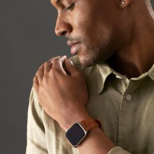 Italian Calf Leather Apple Watch Band – Sand