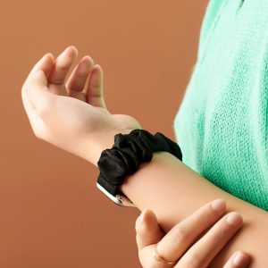 Scrunchie Apple Watch Band – Noir