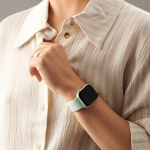 Classic Silicone Apple Watch Band – Marine Green