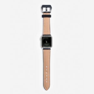 Onyx Leather Apple Watch Band