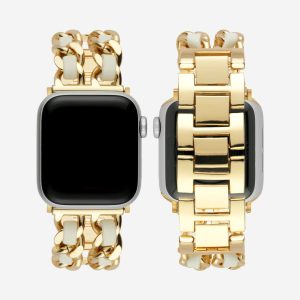 Paris Bracelet Apple Watch Band – Gold / White