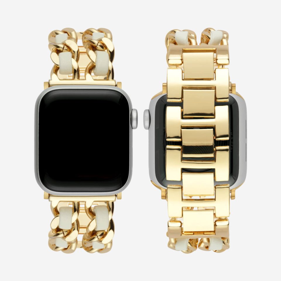 Paris Bracelet Apple Watch Band - Gold / White