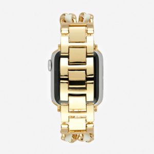 Paris Bracelet Apple Watch Band – Gold / White