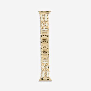Paris Bracelet Apple Watch Band – Gold / White