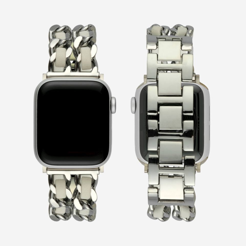Paris Bracelet Apple Watch Band - Silver / White