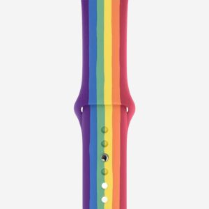 Classic Silicone Apple Watch Band – Rainbow