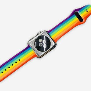 Classic Silicone Apple Watch Band – Rainbow