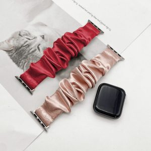 Scrunchie Apple Watch Band – Ruby