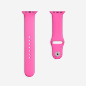 Classic Silicone Apple Watch Band – Hot Pink