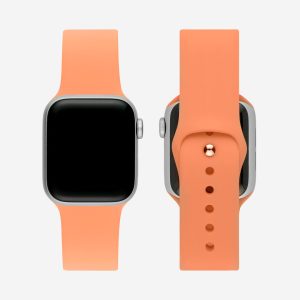 Classic Silicone Apple Watch Band – Papaya