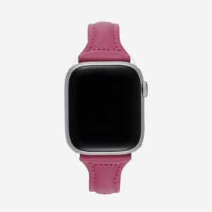 Slim Leather Apple Watch Band – Fuchsia