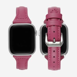 Slim Leather Apple Watch Band – Fuchsia
