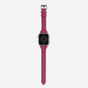 Slim Leather Apple Watch Band – Fuchsia