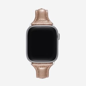 Slim Leather Apple Watch Band – Rose Gold