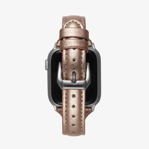 Slim Leather Apple Watch Band – Rose Gold
