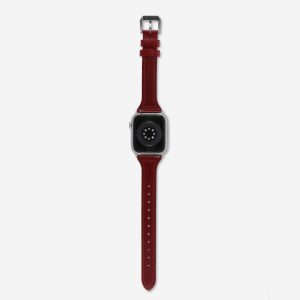 Slim Leather Apple Watch Band – Saffron
