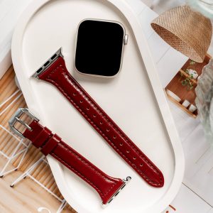 Slim Leather Apple Watch Band – Saffron