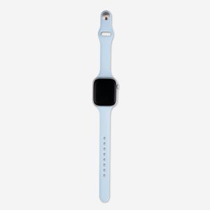 Slim Silicone Apple Watch Band – Blue Mist