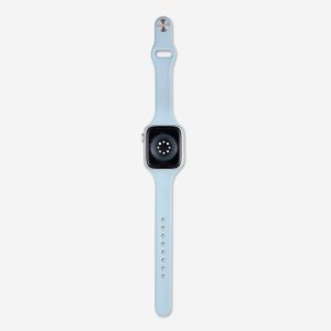 Slim Silicone Apple Watch Band – Blue Mist