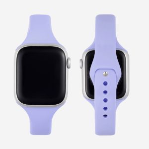 Slim Silicone Apple Watch Band – Lilac