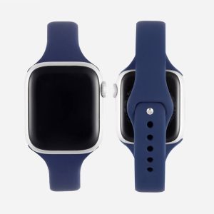 Slim Silicone Apple Watch Band – Midnight
