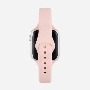 Slim Silicone Apple Watch Band – Pink Sand