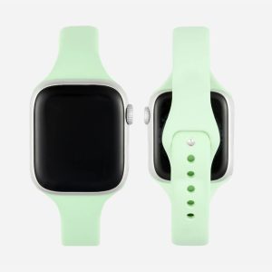 Slim Silicone Apple Watch Band – Pistachio