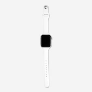 Slim Silicone Apple Watch Band – White