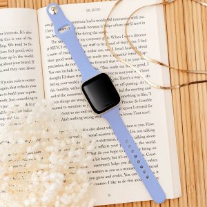 Slim Silicone Apple Watch Band – Lilac